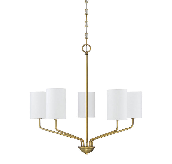 Meridian Mchan M10072NB Chandelier Light - Natural Brass