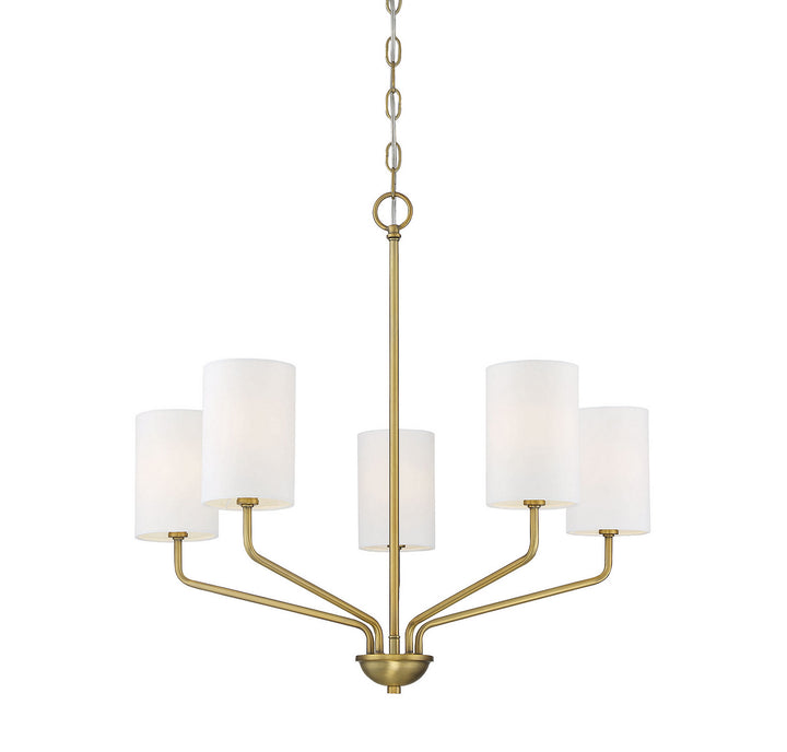 Meridian Mchan M10072NB Chandelier Light - Natural Brass