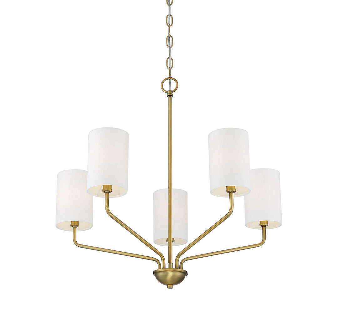 Meridian Mchan M10072NB Chandelier Light - Natural Brass
