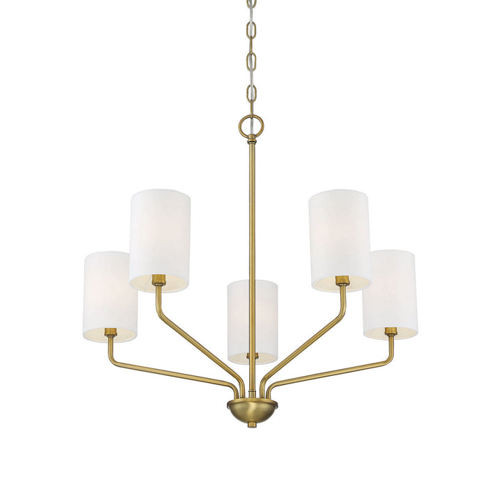 Meridian Mchan M10072NB Chandelier Light - Natural Brass