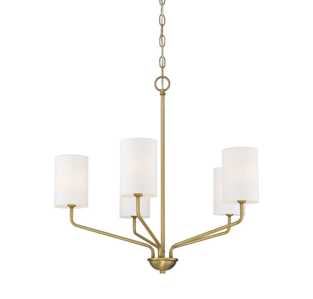 Meridian Mchan M10072NB Chandelier Light - Natural Brass