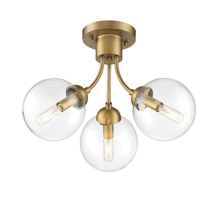 Meridian Msemi M60060NB Ceiling Light - Natural Brass
