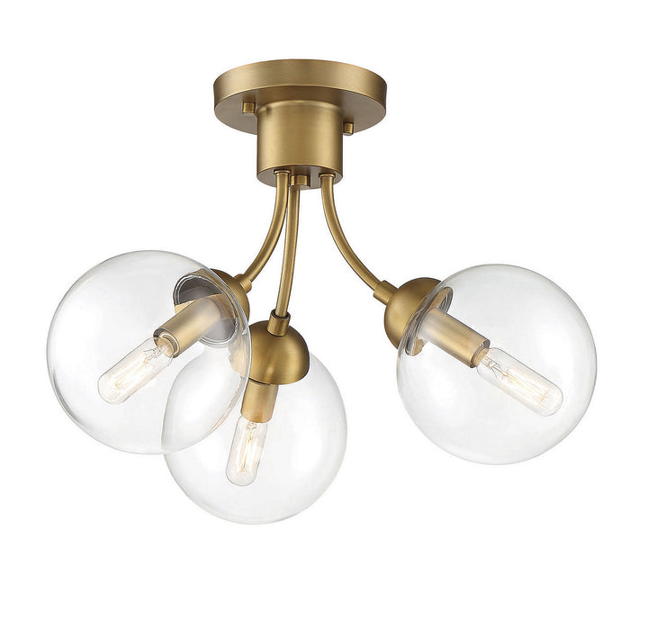 Meridian Msemi M60060NB Ceiling Light - Natural Brass