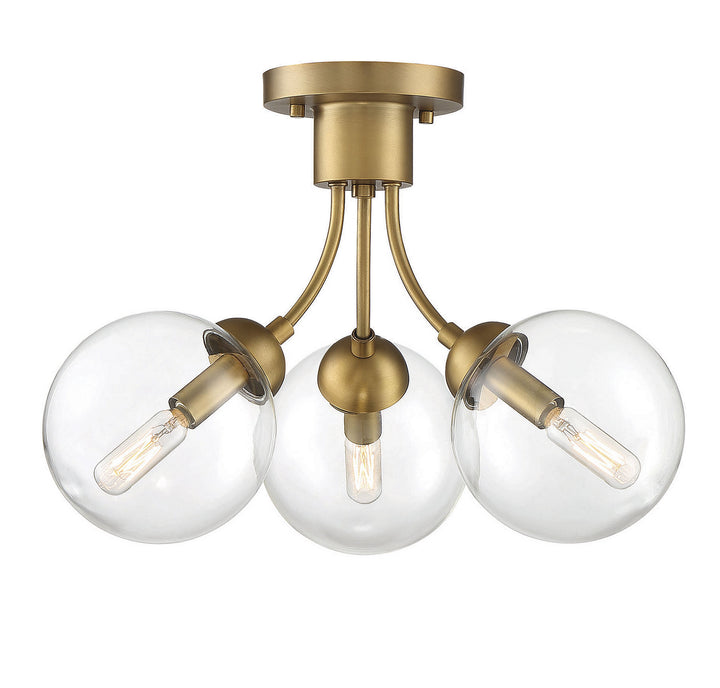 Meridian Msemi M60060NB Ceiling Light - Natural Brass