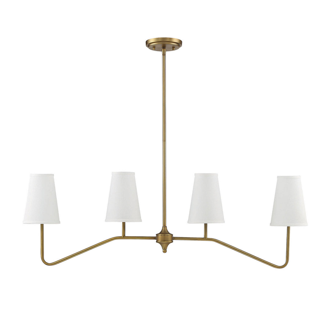 Meridian Mchan M10078NB Pendant Light - Natural Brass