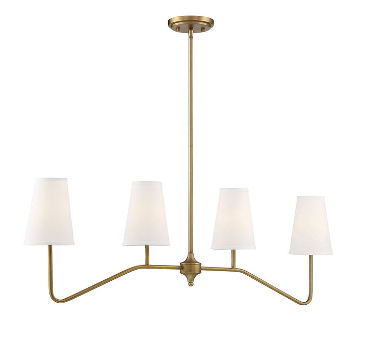 Meridian Mchan M10078NB Pendant Light - Natural Brass