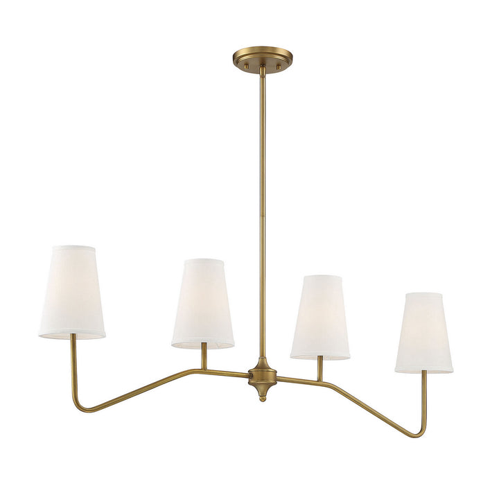 Meridian Mchan M10078NB Pendant Light - Natural Brass