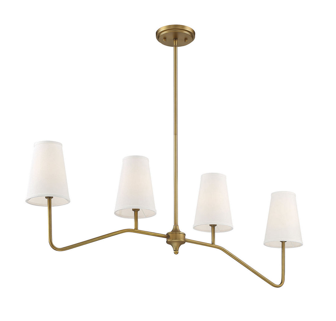 Meridian Mchan M10078NB Pendant Light - Natural Brass