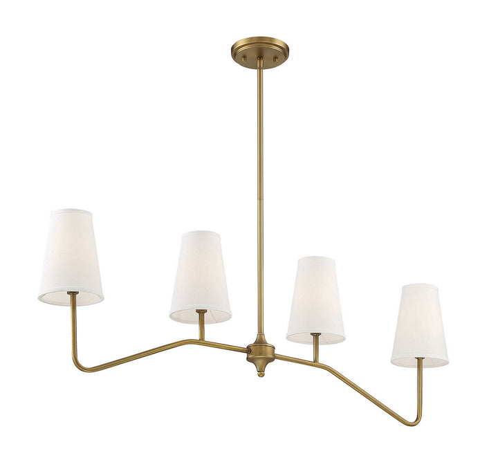 Meridian Mchan M10078NB Pendant Light - Natural Brass