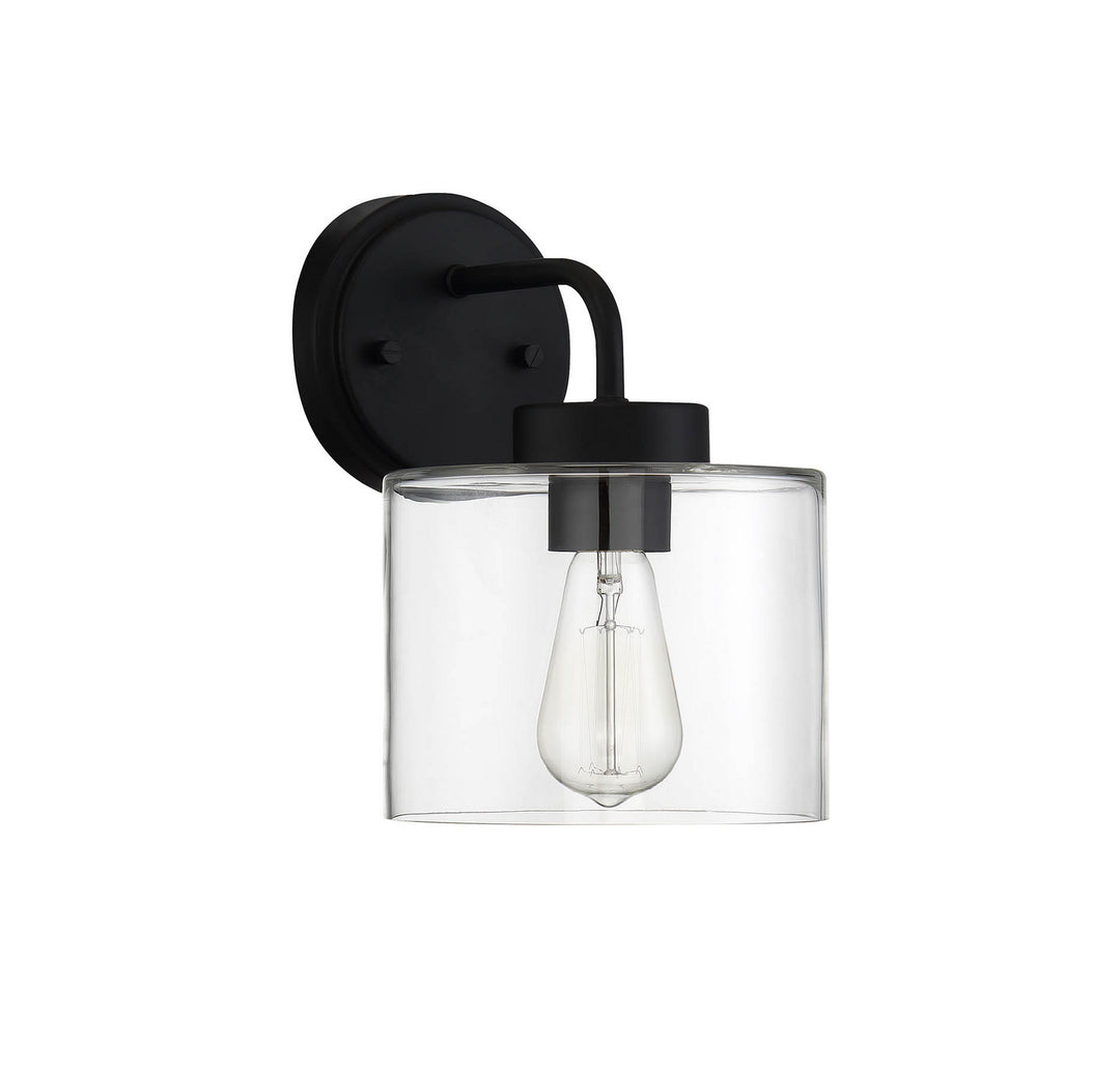 Meridian Lighting M50034BK Moutd One Light Outdoor Wall Sconce Outdoor Black