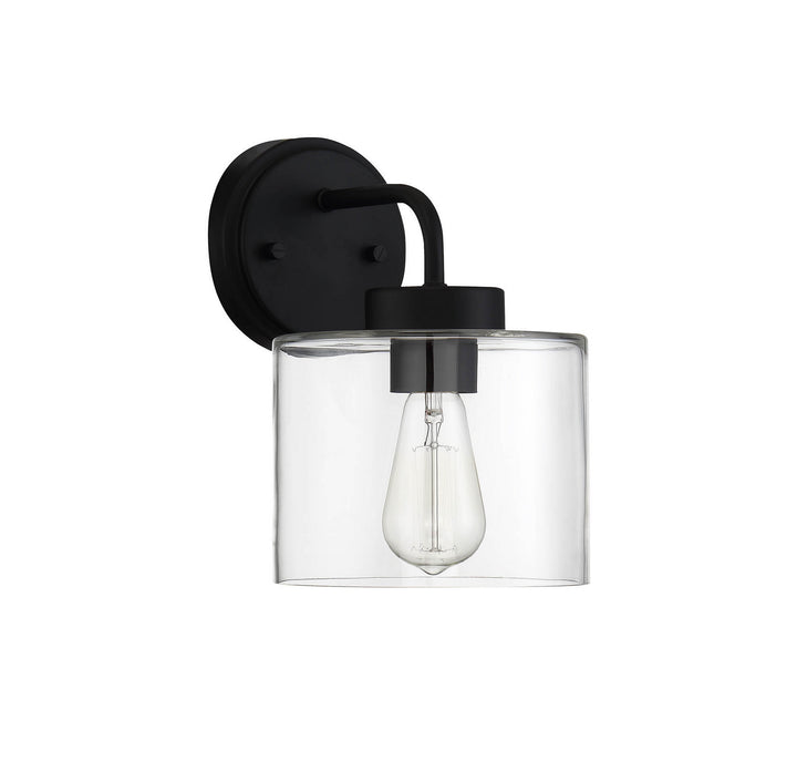 Meridian Lighting M50034BK Moutd One Light Outdoor Wall Sconce Outdoor Black