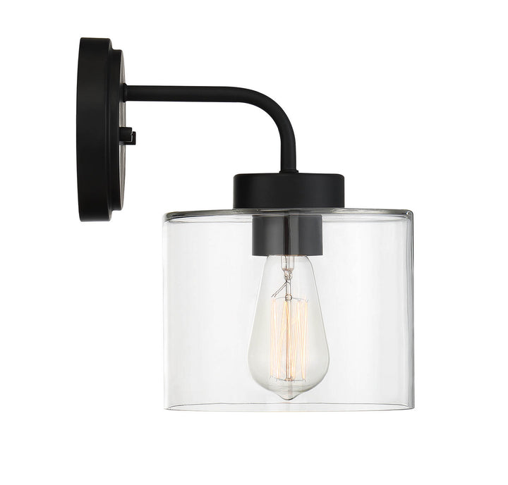 Meridian Lighting M50034BK Moutd One Light Outdoor Wall Sconce Outdoor Black