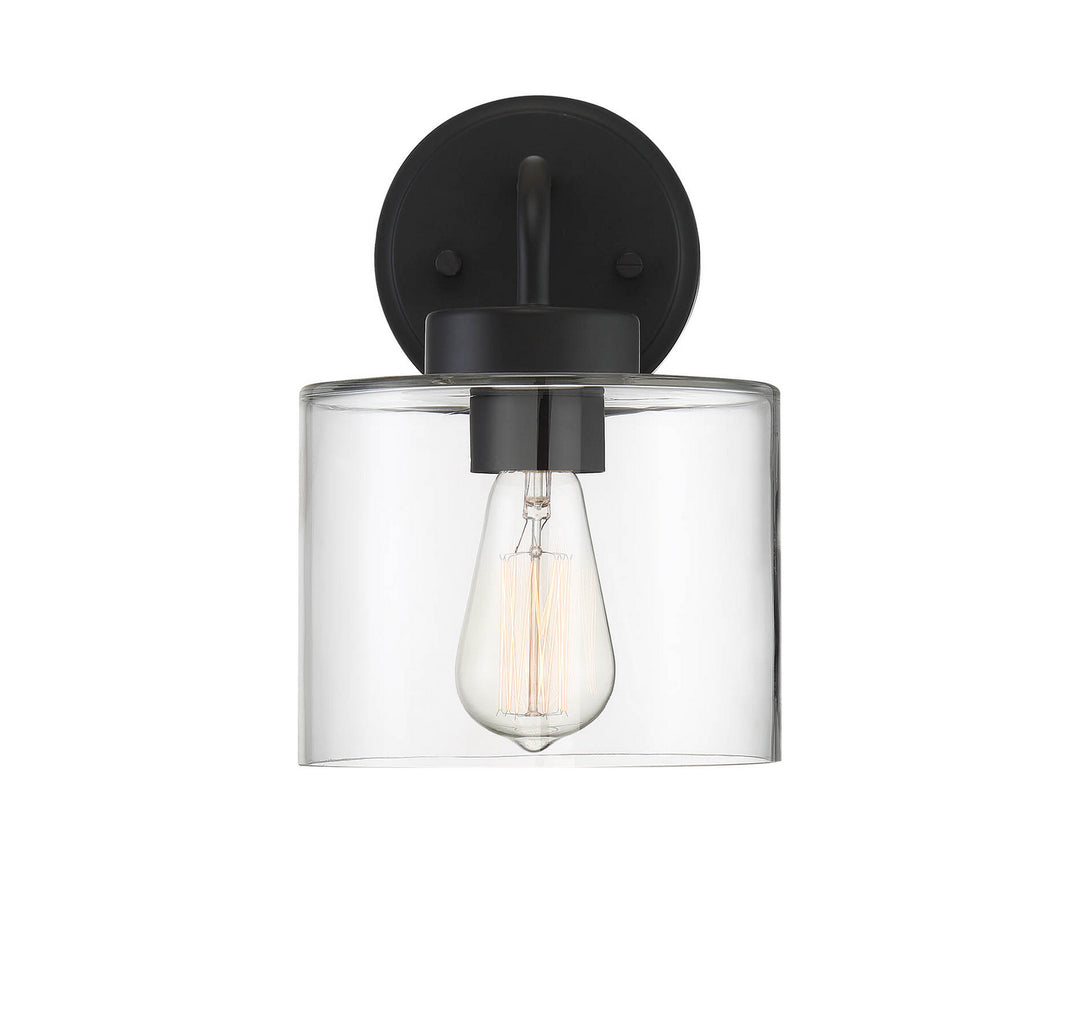 Meridian Lighting M50034BK Moutd One Light Outdoor Wall Sconce Outdoor Black
