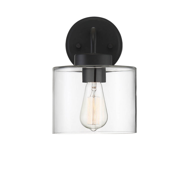 Meridian Lighting M50034BK Moutd One Light Outdoor Wall Sconce Outdoor Black