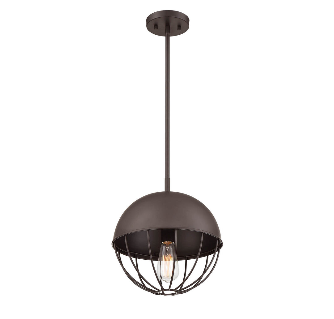 Meridian Lighting M50039ORB Moutd One Light Outdoor Chandelier Outdoor Bronze / Dark