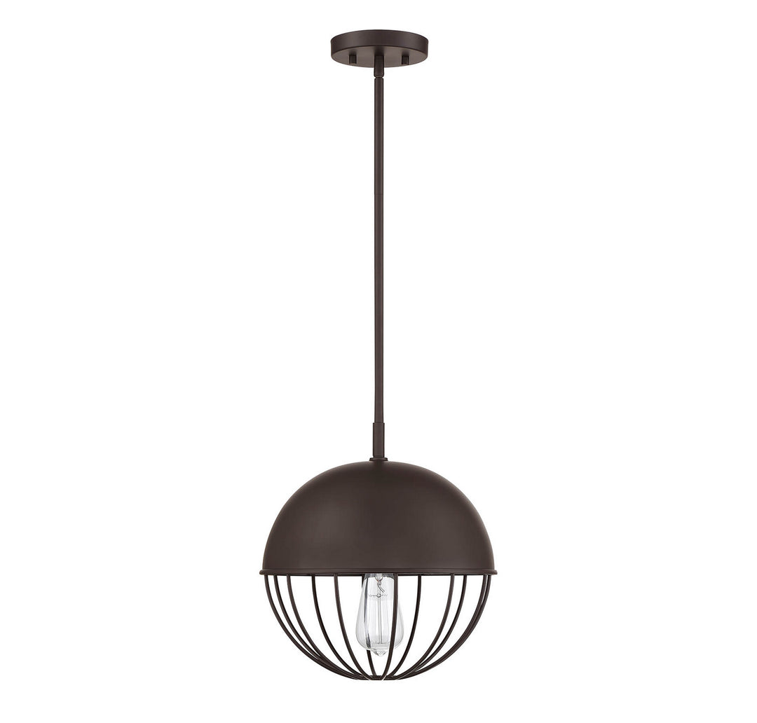 Meridian Lighting M50039ORB Moutd One Light Outdoor Chandelier Outdoor Bronze / Dark