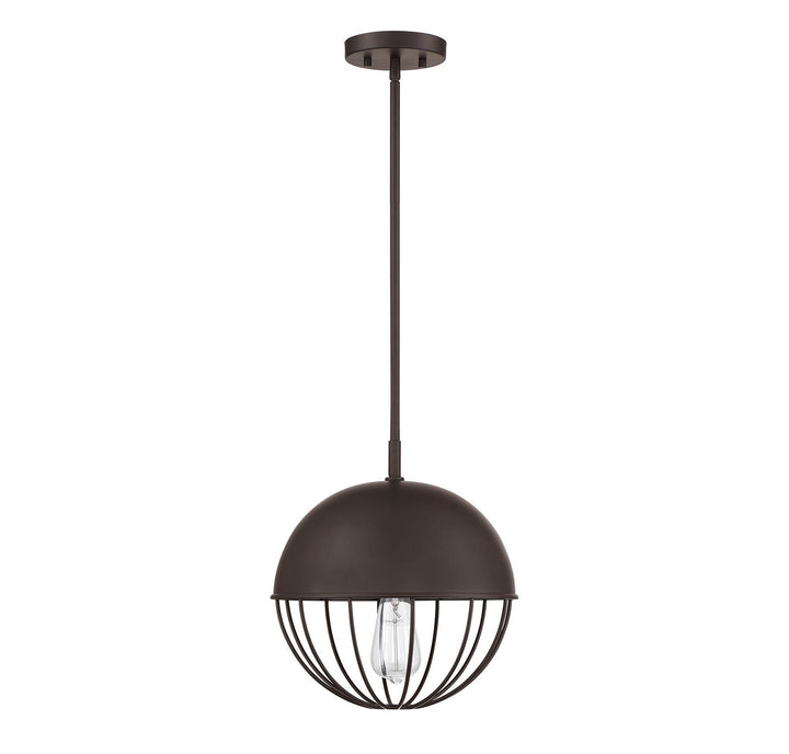 Meridian Lighting M50039ORB Moutd One Light Outdoor Chandelier Outdoor Bronze / Dark