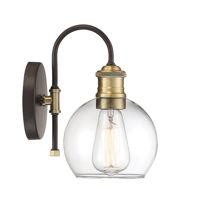 Meridian Lighting M50040ORBNB Moutd One Light Outdoor Wall Sconce Outdoor Bronze / Dark