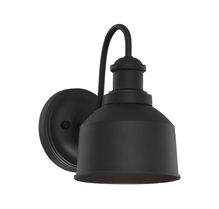 Meridian Lighting M50046BK Moutd One Light Outdoor Wall Sconce Outdoor Black