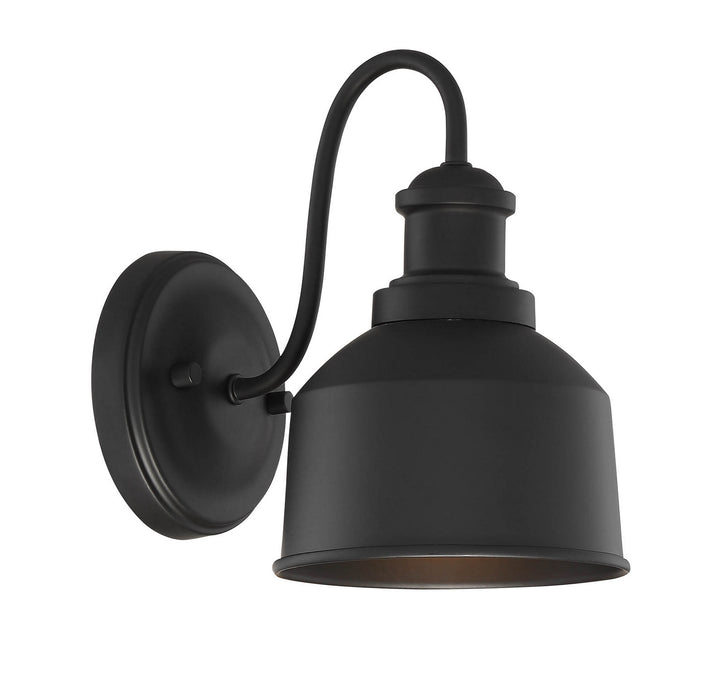 Meridian Lighting M50046BK Moutd One Light Outdoor Wall Sconce Outdoor Black