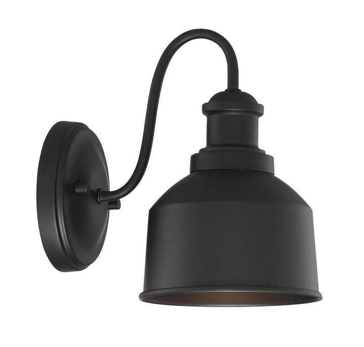 Meridian Lighting M50046BK Moutd One Light Outdoor Wall Sconce Outdoor Black