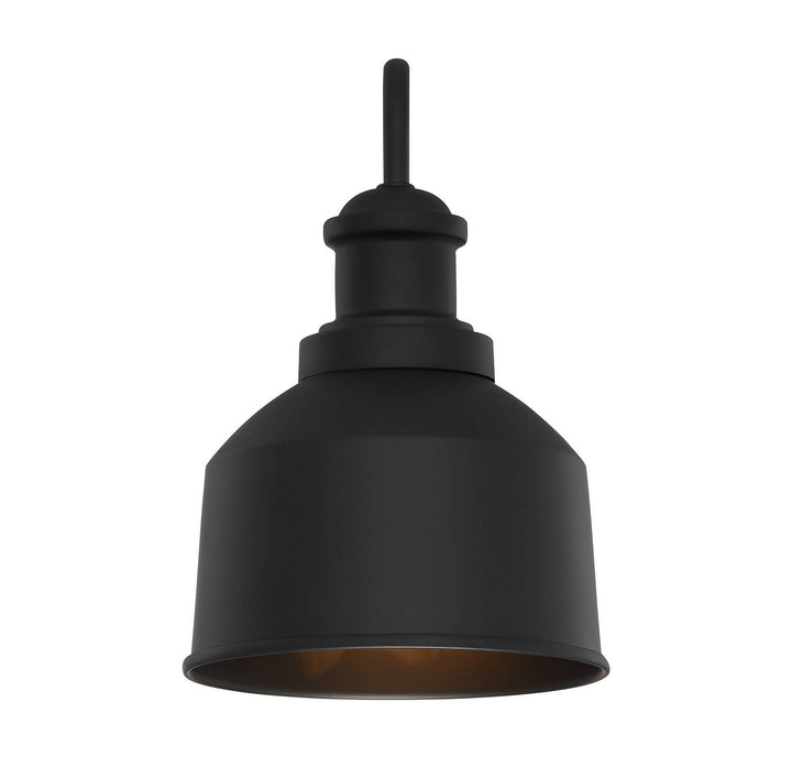 Meridian Lighting M50046BK Moutd One Light Outdoor Wall Sconce Outdoor Black