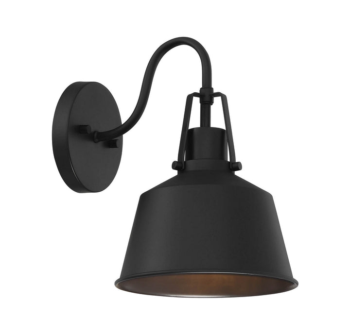 Meridian Lighting M50049BK Moutd One Light Outdoor Wall Sconce Outdoor Black