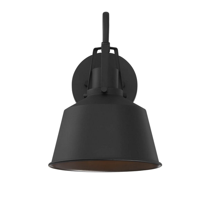 Meridian Lighting M50049BK Moutd One Light Outdoor Wall Sconce Outdoor Black