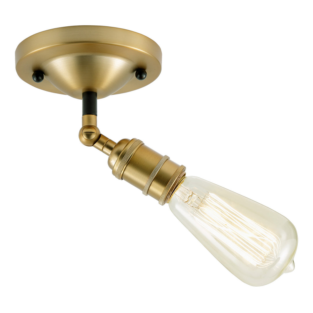 JVI Designs Bedford 1245-10 Wall Light - Satin Brass and Black