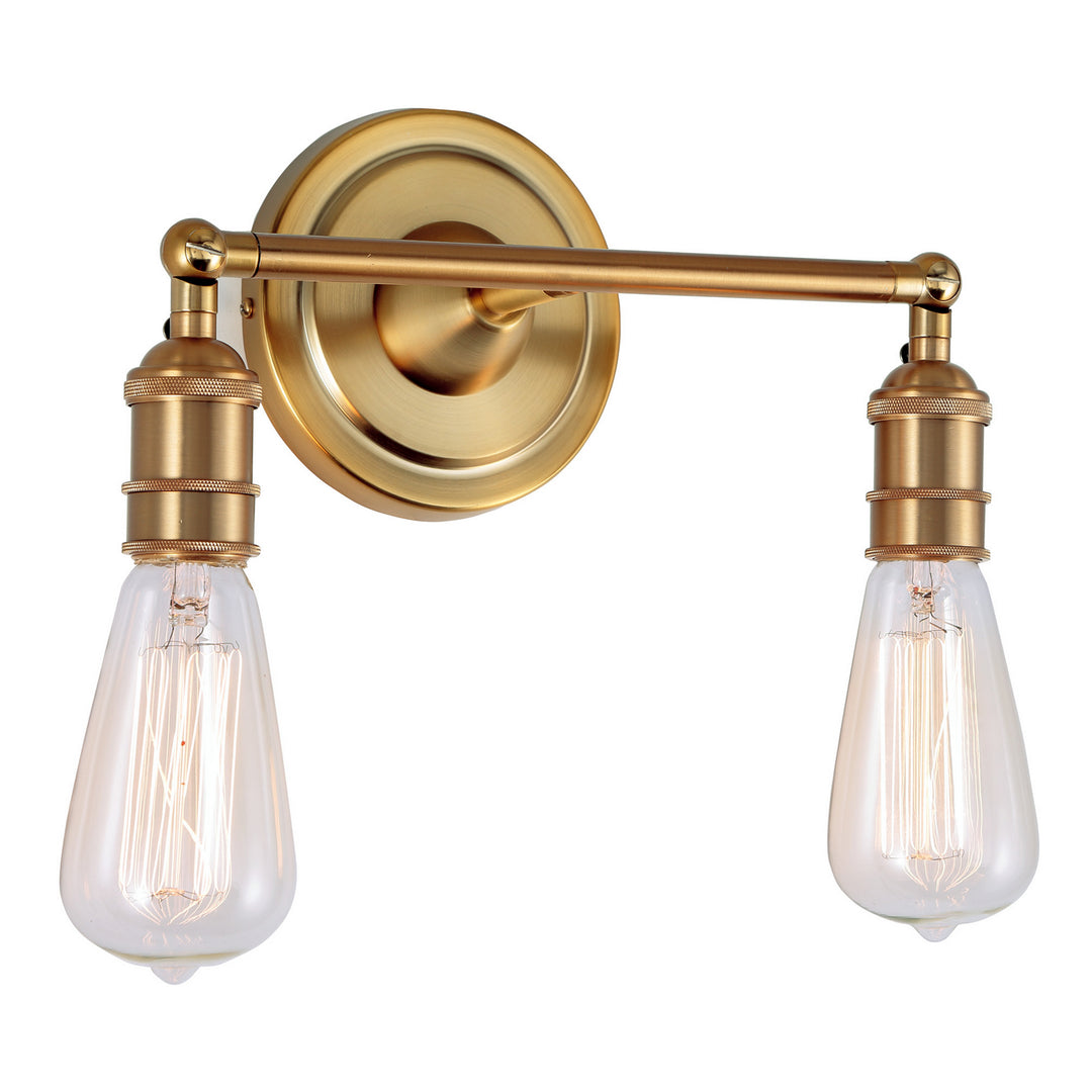 JVI Designs Soho 1252-10 Bath Vanity Light 11 in. wide - Satin Brass