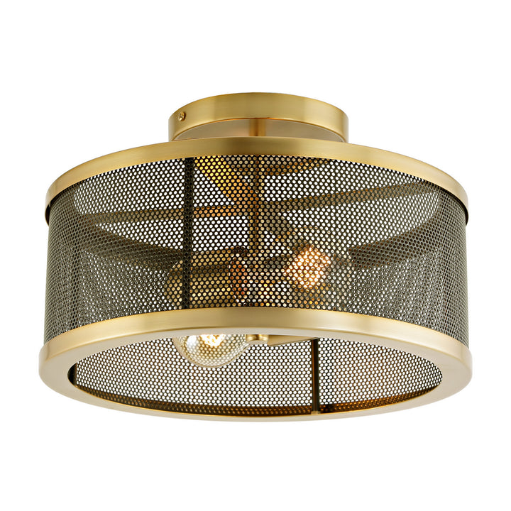 JVI Designs Wellington 3070-10 Ceiling Light - Satin Brass and Black