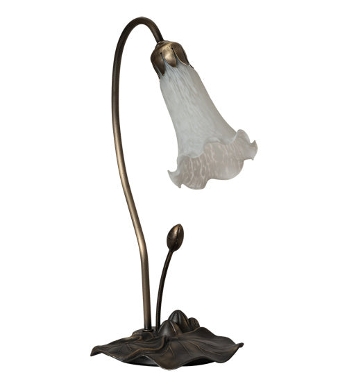 Meyda Tiffany Lighting 13730 White One Light Accent Lamp Lamp Bronze / Dark