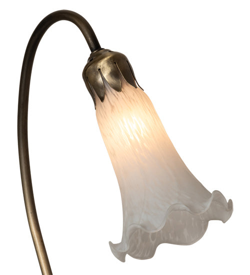 Meyda Tiffany Lighting 13730 White One Light Accent Lamp Lamp Bronze / Dark