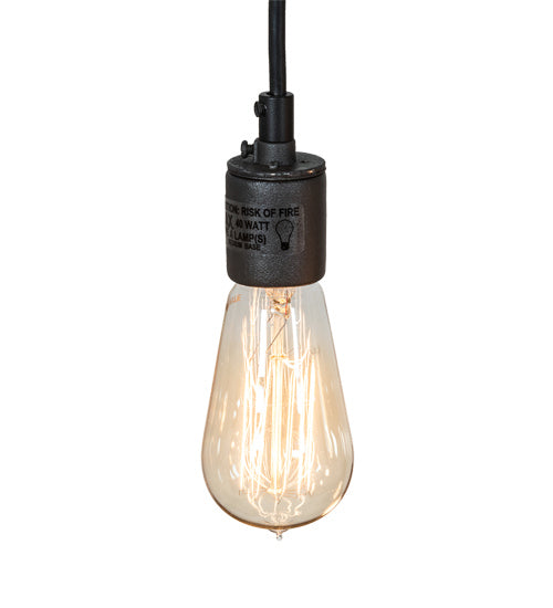 Meyda Tiffany Wood Beam 198209 Pendant Light - Natural Wood, Wrought Iron