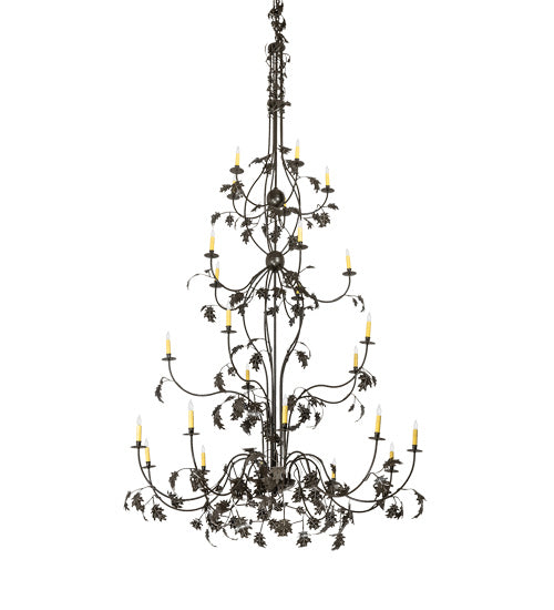 Meyda Tiffany Oak Leaf 221298 Chandelier Light - Timeless Bronze