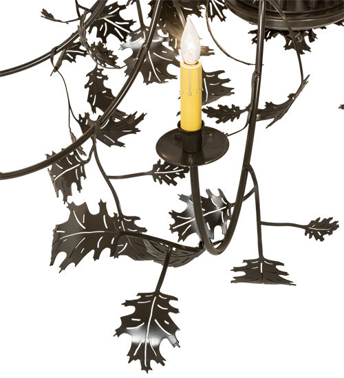 Meyda Tiffany Oak Leaf 221298 Chandelier Light - Timeless Bronze