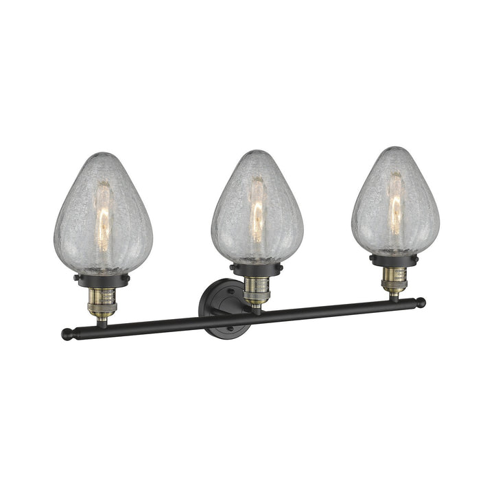 Innovations Franklin Restoration 205-BAB-G165-LED Bath Vanity Light 32 in. wide - Black Antique Brass