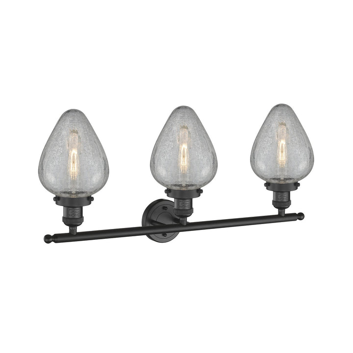 Innovations Franklin Restoration 205-BK-G165 Bath Vanity Light 32 in. wide - Matte Black