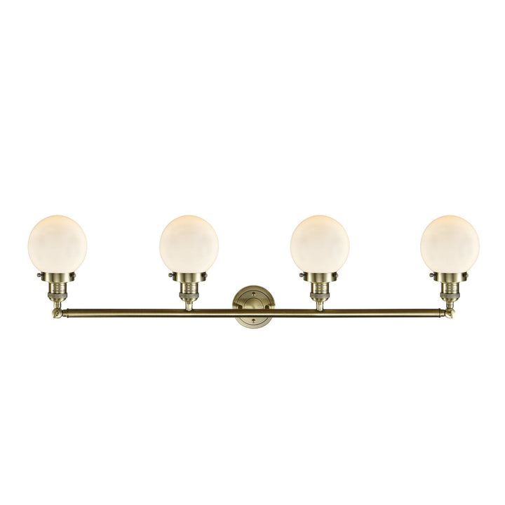 Innovations Franklin Restoration 215-AB-G201-6 Bath Vanity Light 42 in. wide - Antique Brass