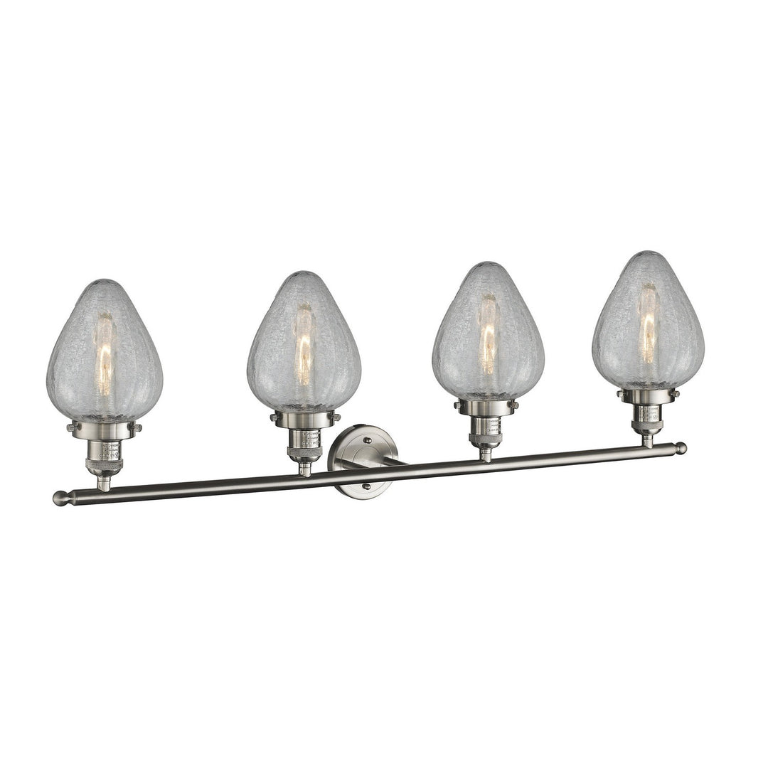 Innovations Franklin Restoration 215-SN-G165-LED Bath Vanity Light 43 in. wide - Brushed Satin Nickel