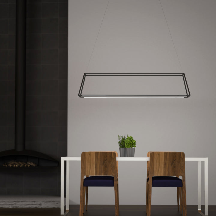 Koncept Z-Bar ZBP-54-RR-SW-MTB-CNP Pendant Light - Matte Black