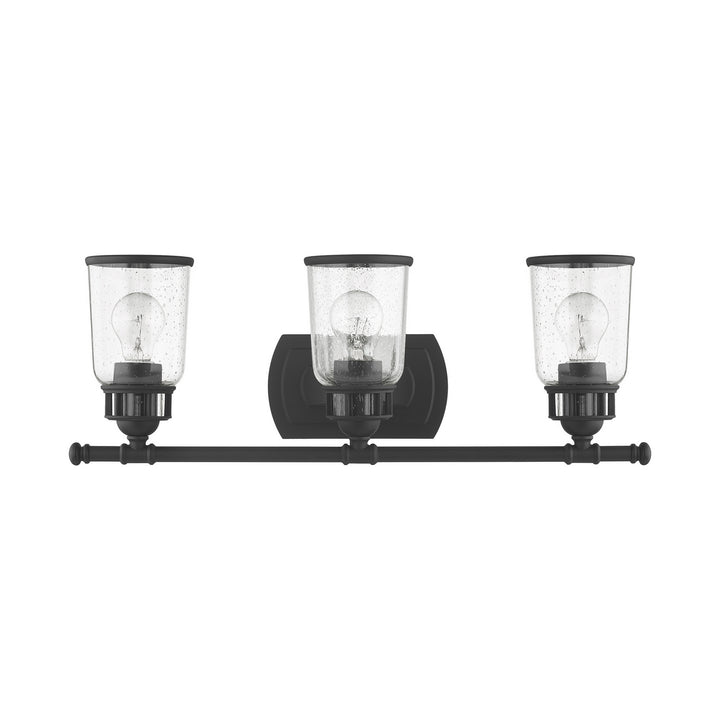 Livex Lawrenceville 10513-04 Bath Vanity Light 24 in. wide - Black