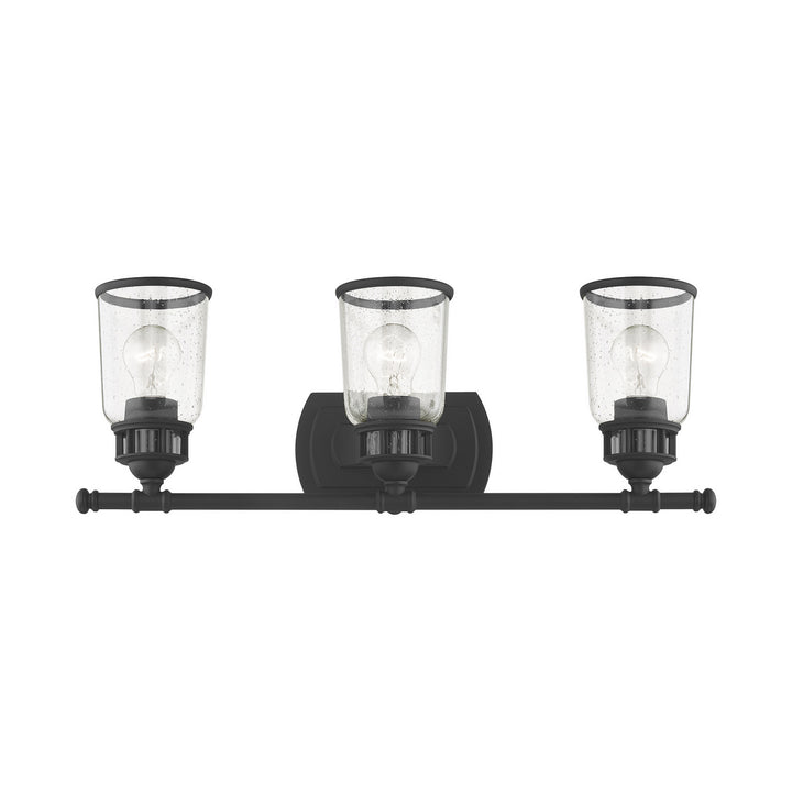 Livex Lawrenceville 10513-04 Bath Vanity Light 24 in. wide - Black