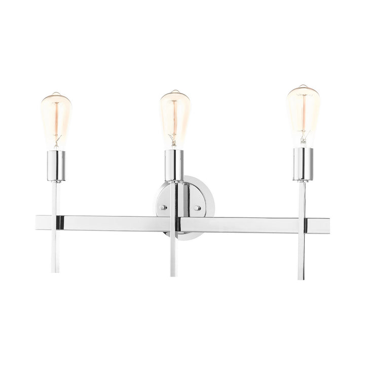 Livex Prague 13883-05 Bath Vanity Light 24 in. wide - Polished Chrome