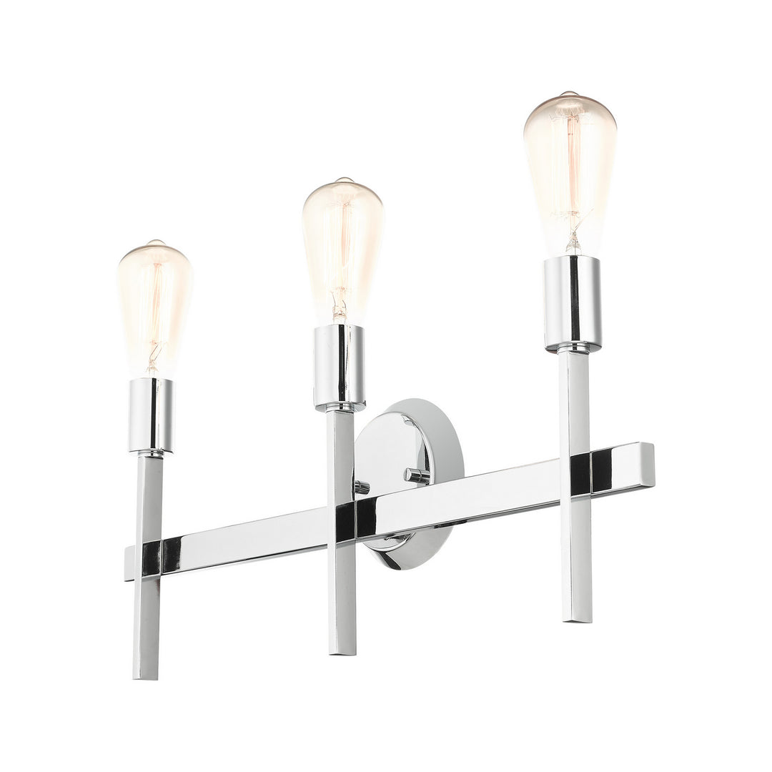 Livex Prague 13883-05 Bath Vanity Light 24 in. wide - Polished Chrome