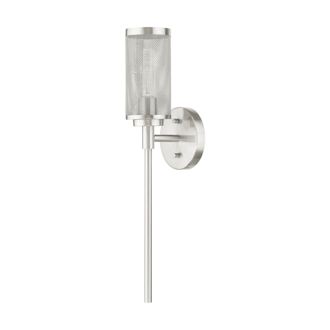 Livex Industro 14121-91 Wall Sconce Light - Brushed Nickel