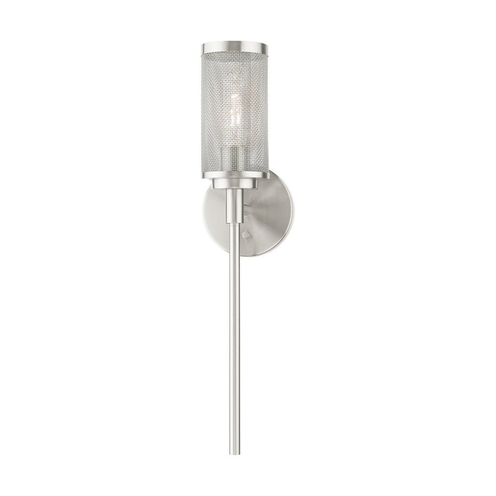 Livex Industro 14121-91 Wall Sconce Light - Brushed Nickel