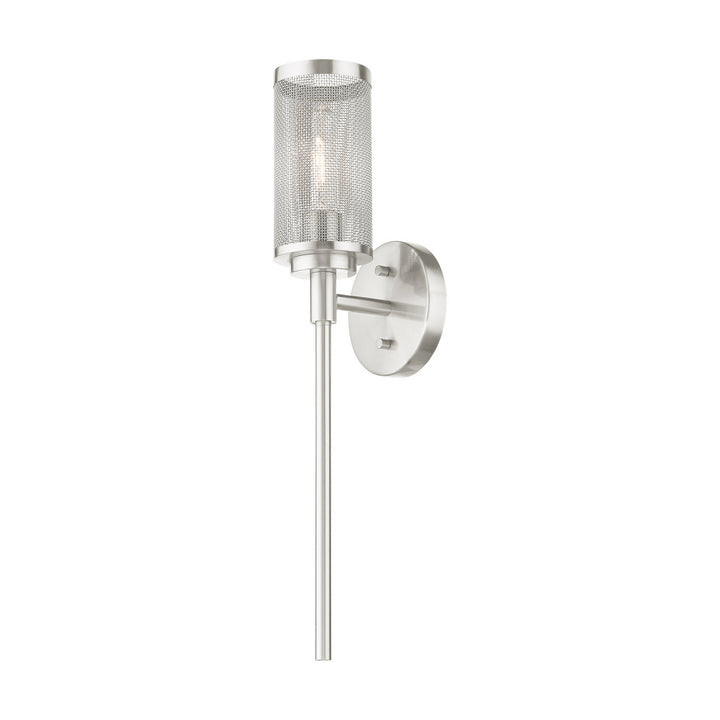 Livex Industro 14121-91 Wall Sconce Light - Brushed Nickel