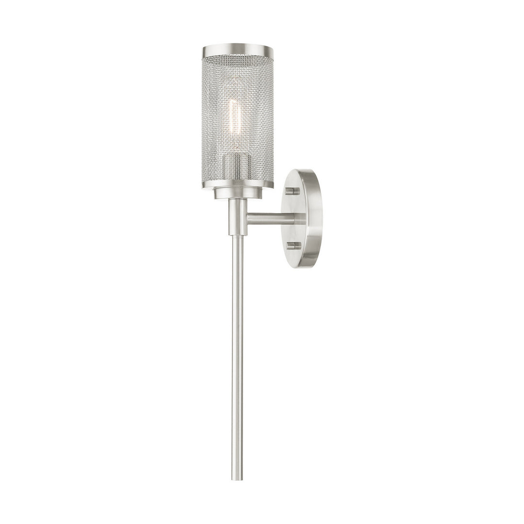 Livex Industro 14121-91 Wall Sconce Light - Brushed Nickel