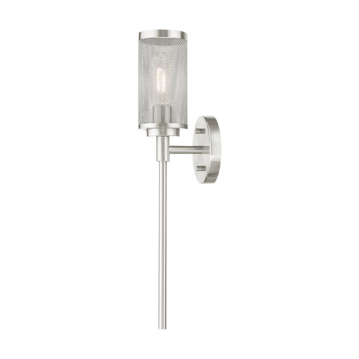 Livex Industro 14121-91 Wall Sconce Light - Brushed Nickel